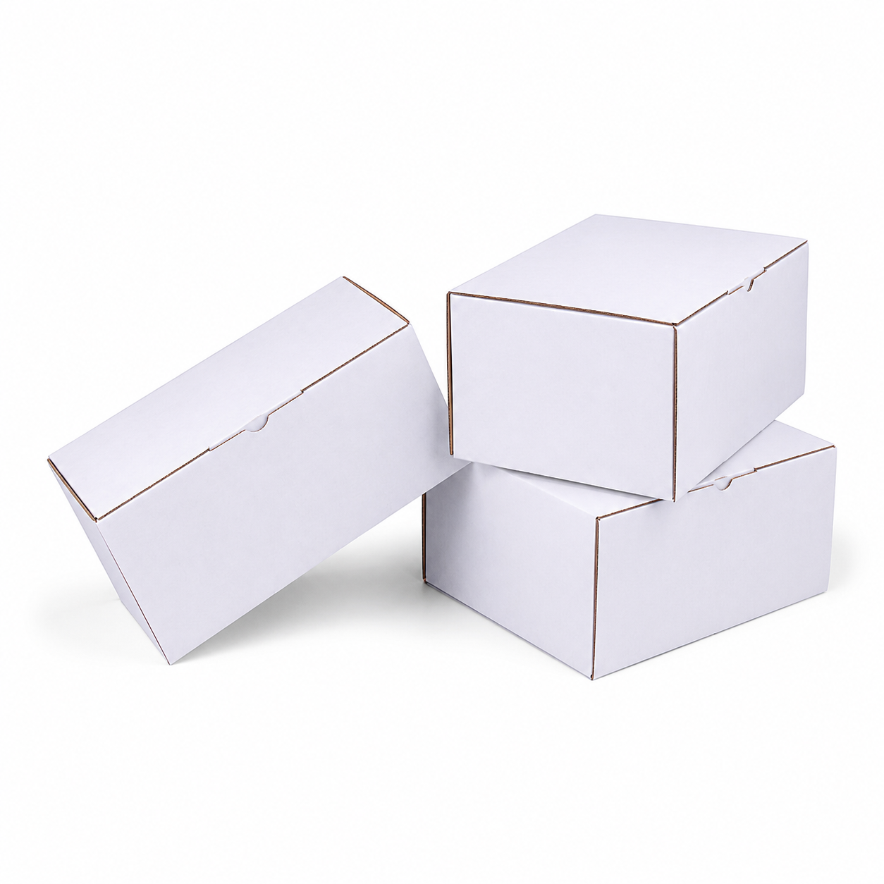 150 x 60 x 60mm Diecut White Mailing Box B534 (Cubic 250g)