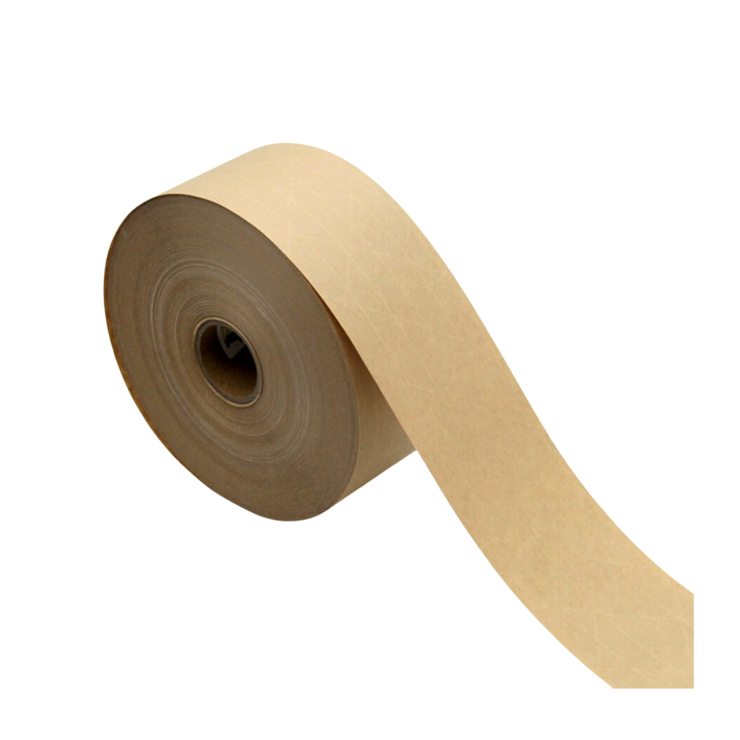 Water Activated Reinforced Gummed Kraft Paper Tape 60mm x 305m x6