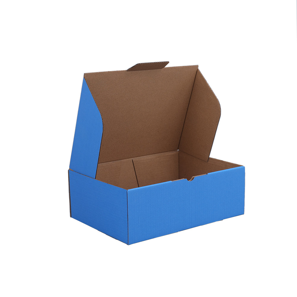 220 x 160 x 77mm A5 Die cut Blue Mailing Box B58