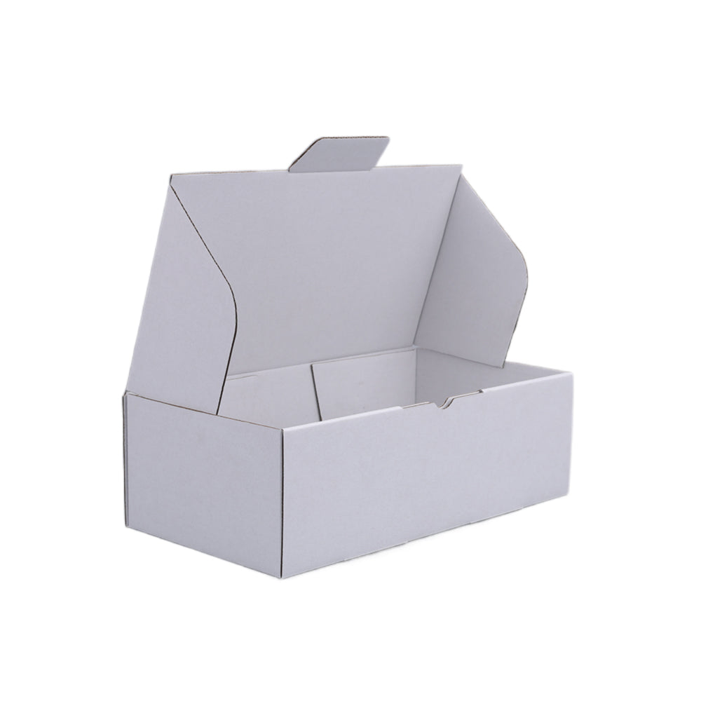 240 x 125 x 75mm Die cut Full White Mailing Box B288