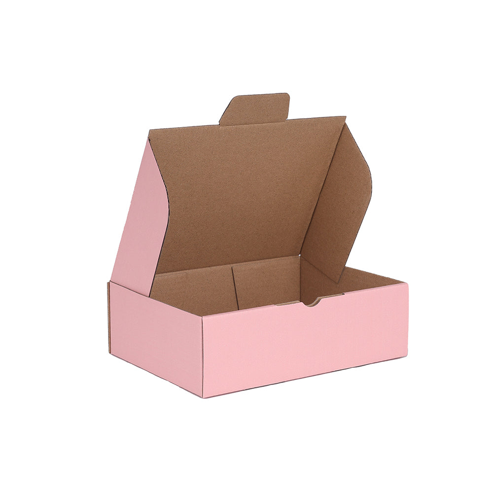 174 x 128 x 53mm Die Cut Rose Pink Mailing Box B282