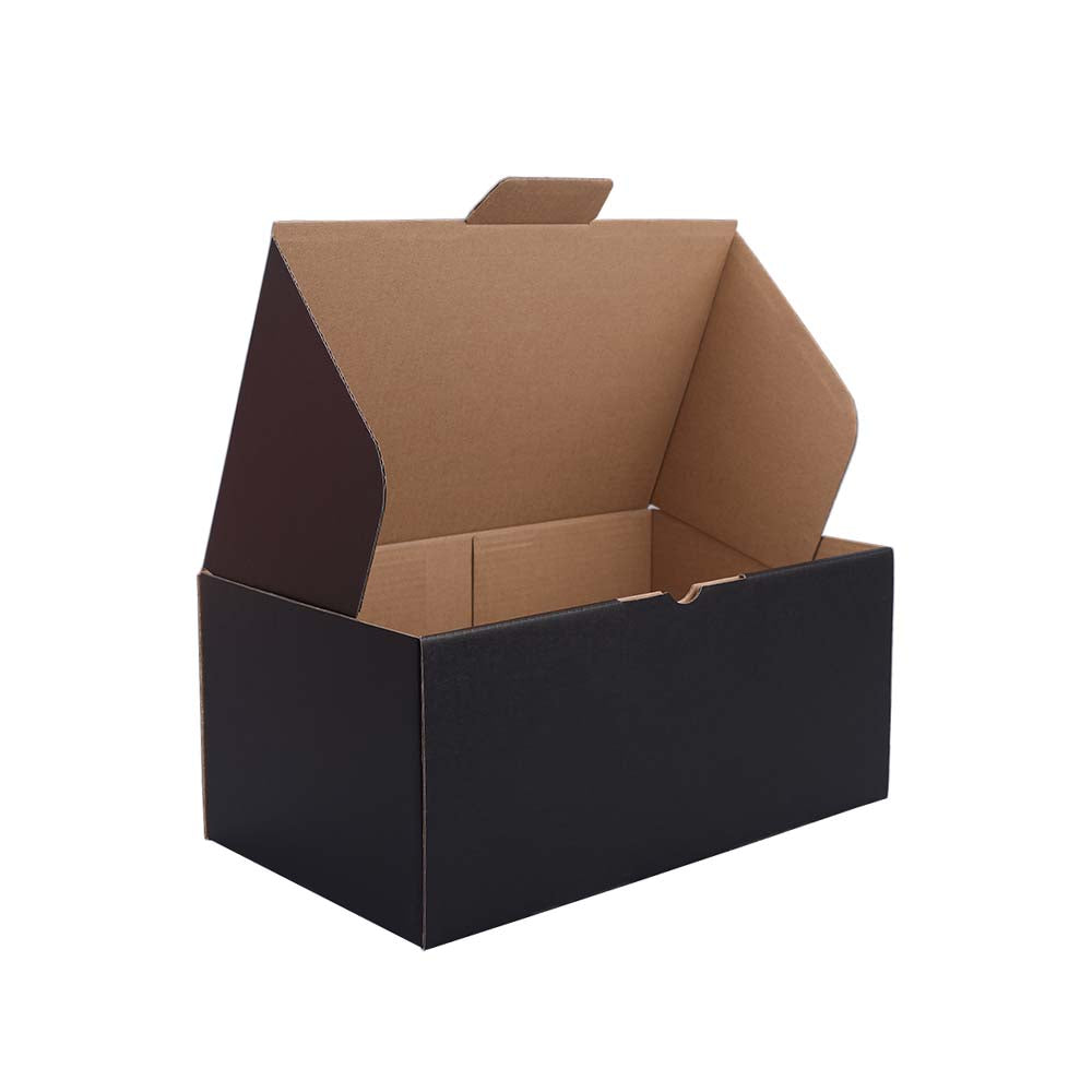 270 x 180 x 120mm Die cut Black Mailing Box B29
