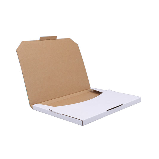 100pcs 310 x 220 x 16mm Superflat White Mailing Box B21