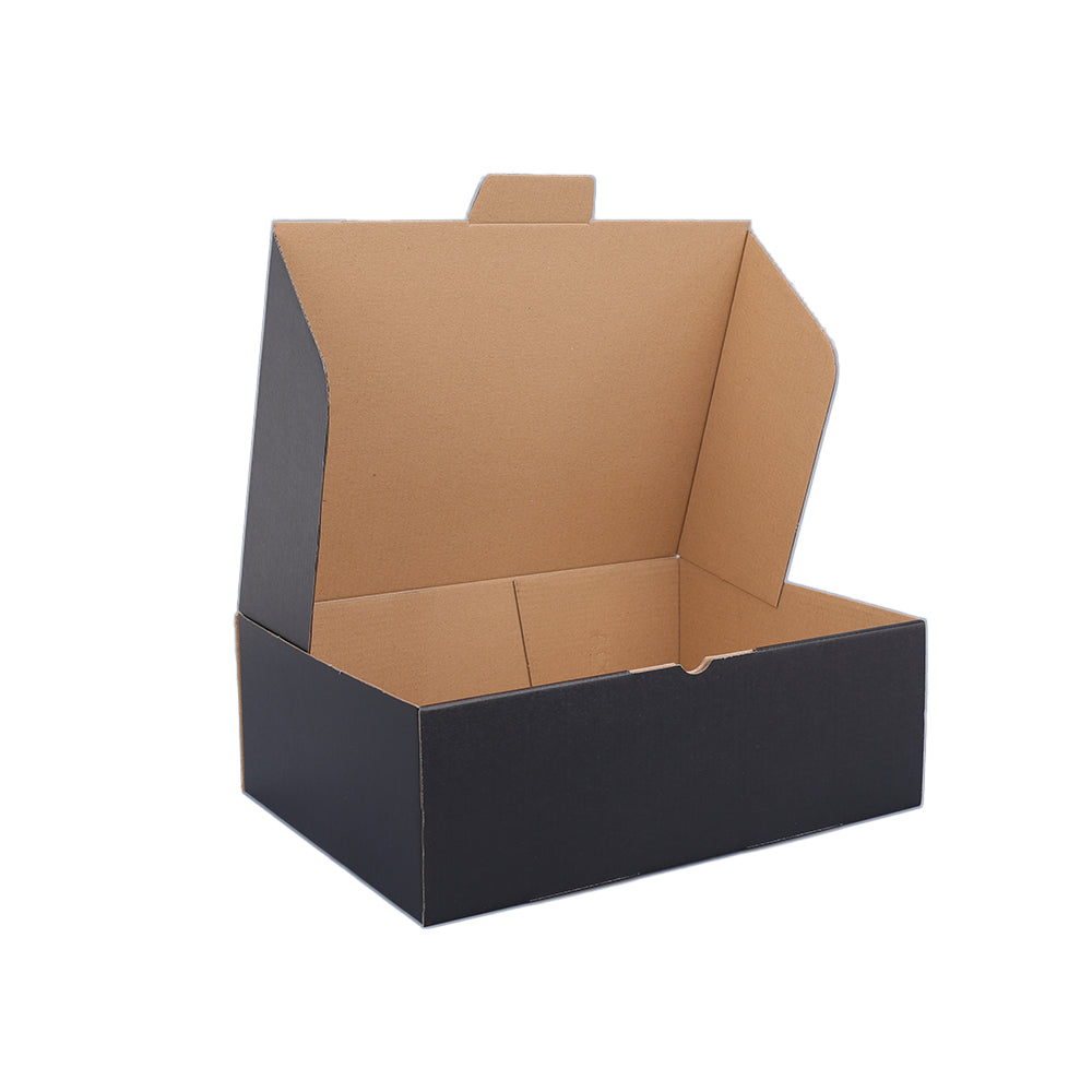 310 x 230 x 105mm A4 Die cut Black Mailing Box B59