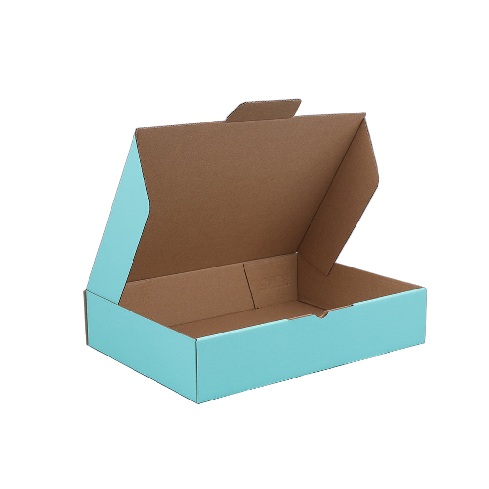 270 x 200 x 55mm Die cut Mint Blue Mailing Box B378