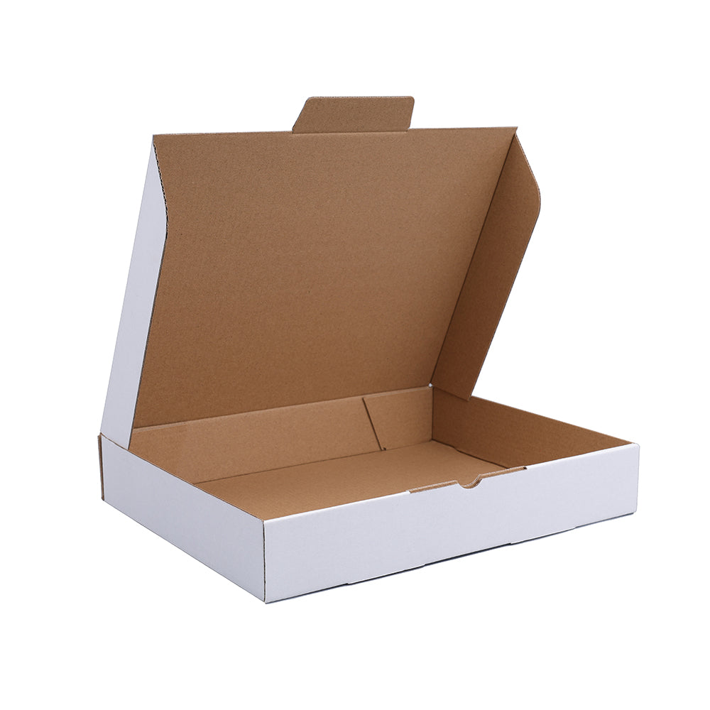 345 x 270 x 70mm Die-cut White Shipping Box B98