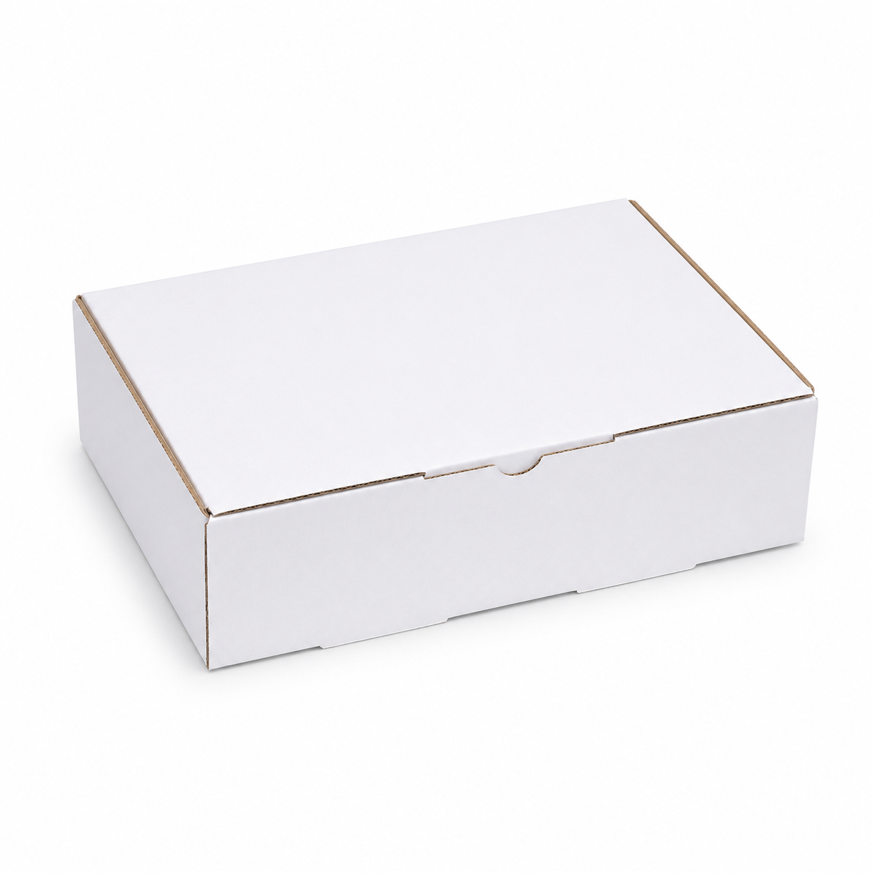 200 x 130 x 60mm Die cut White Mailing Box B539 (Cubic 500g)
