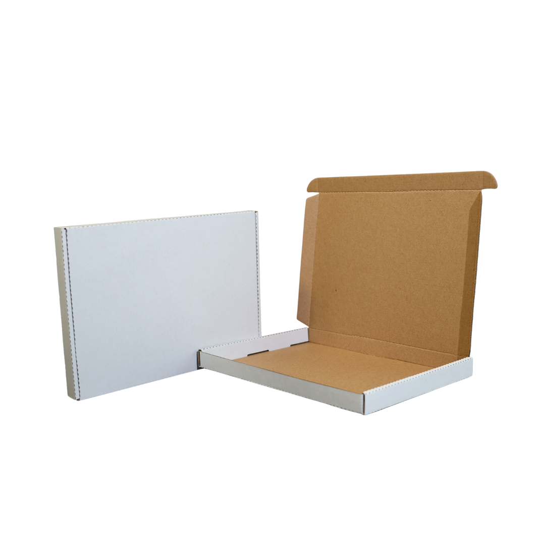 220 x 160 x 16mm Superflat Tuck Mailing Box B36 White - photo 2