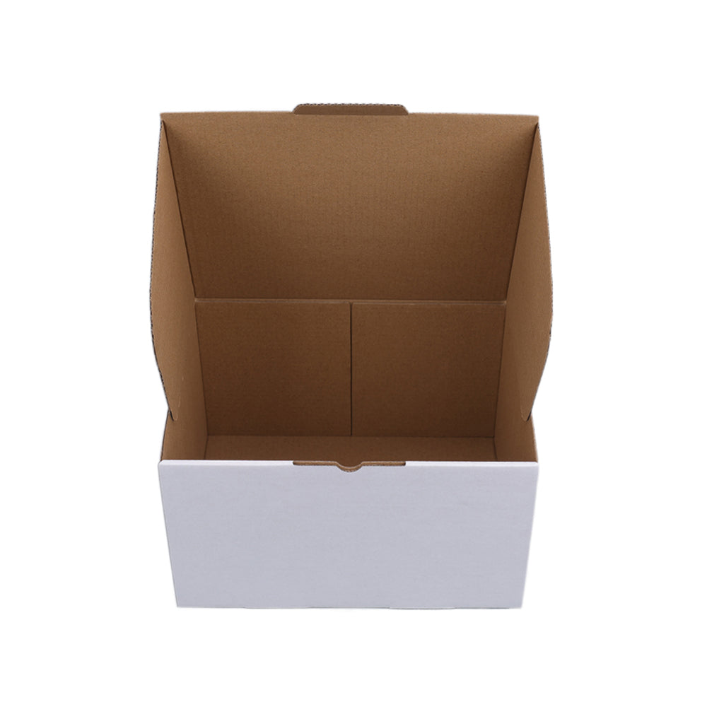 230 x 180 x 130mm White Diecut Mailing Box #CS B153 x200