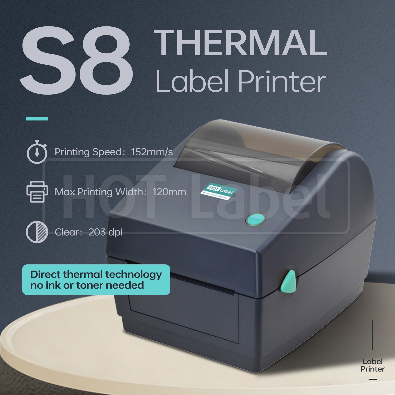 Hotlabel Direct Thermal Label Printer S8 203 DPI