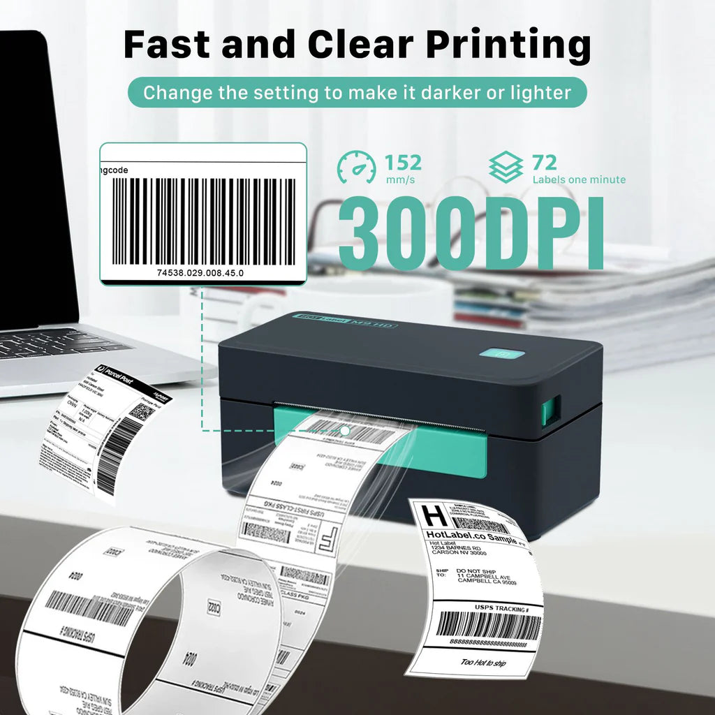 M9HD Mini Thermal Label Printer 300DPI