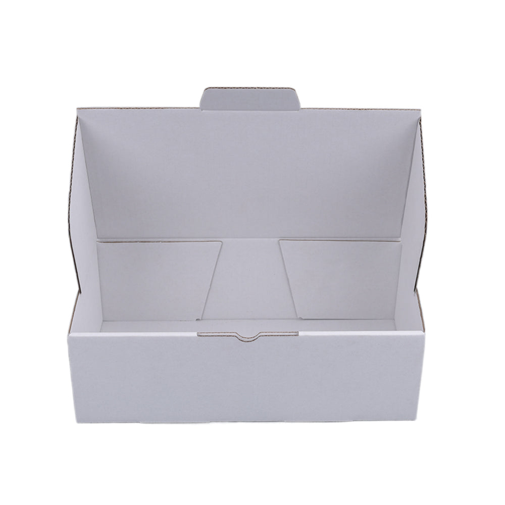 240 x 125 x 75mm Die cut Full White Mailing Box B288