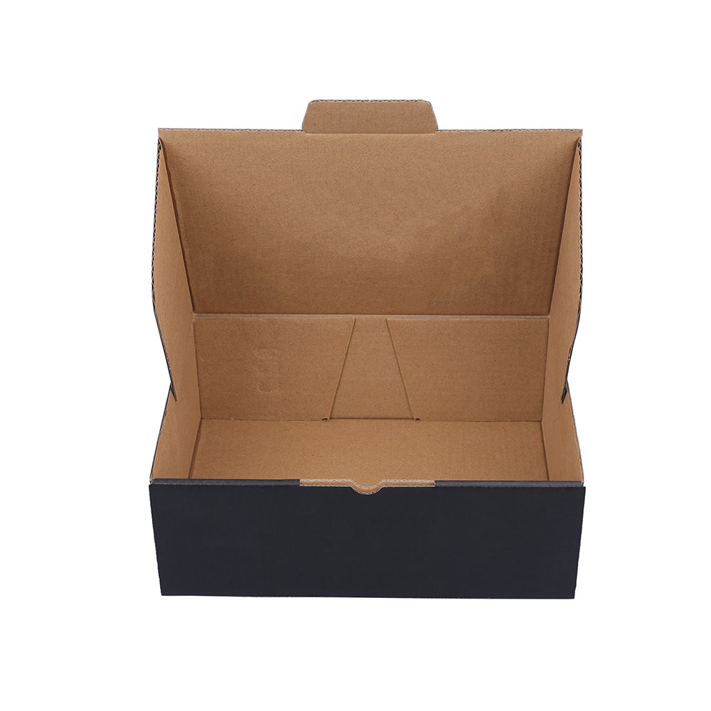 220 x 160 x 77mm A5 Die Cut Black Mailing Box B55