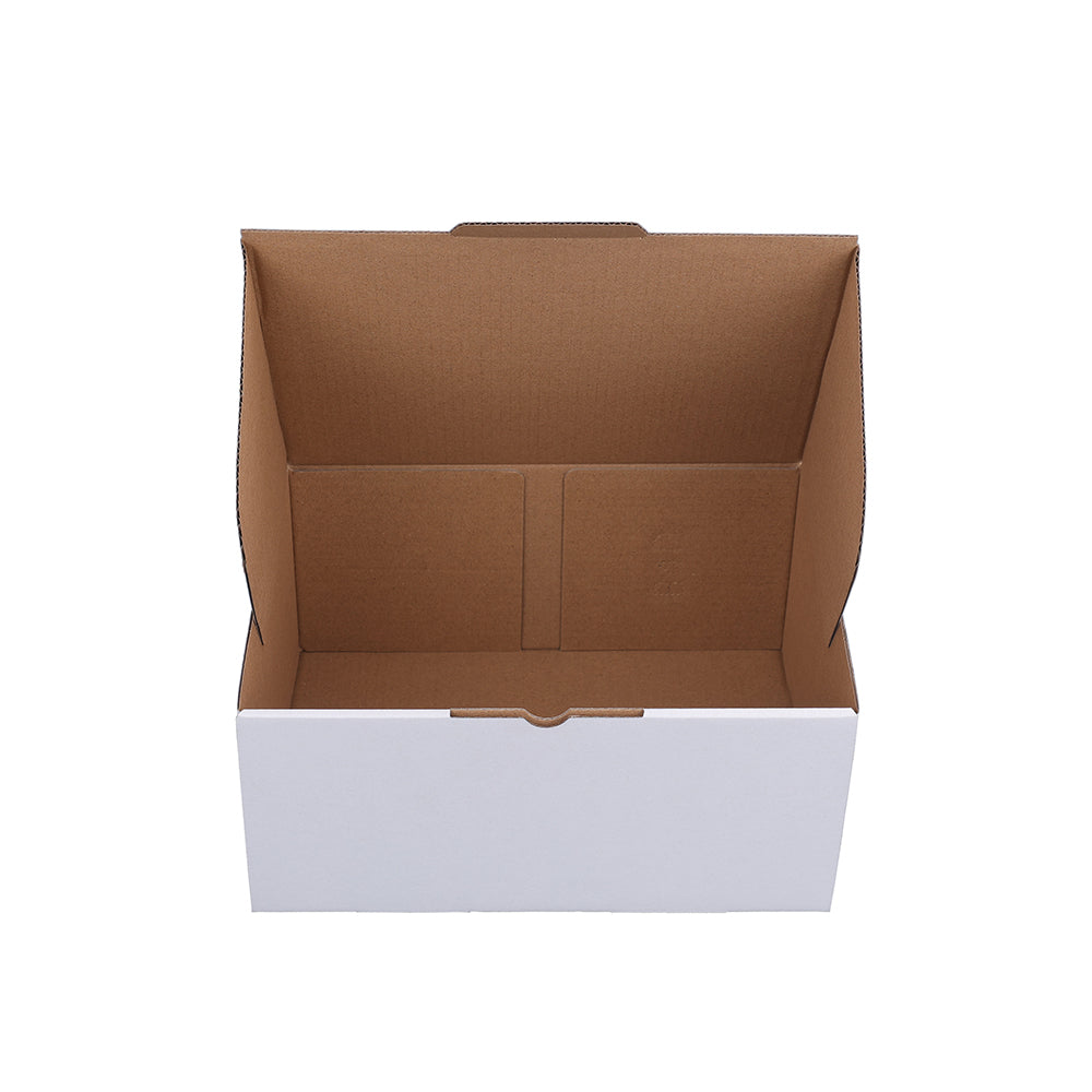 220 x 160 x 100mm A5 Die cut White Mailing Box B40