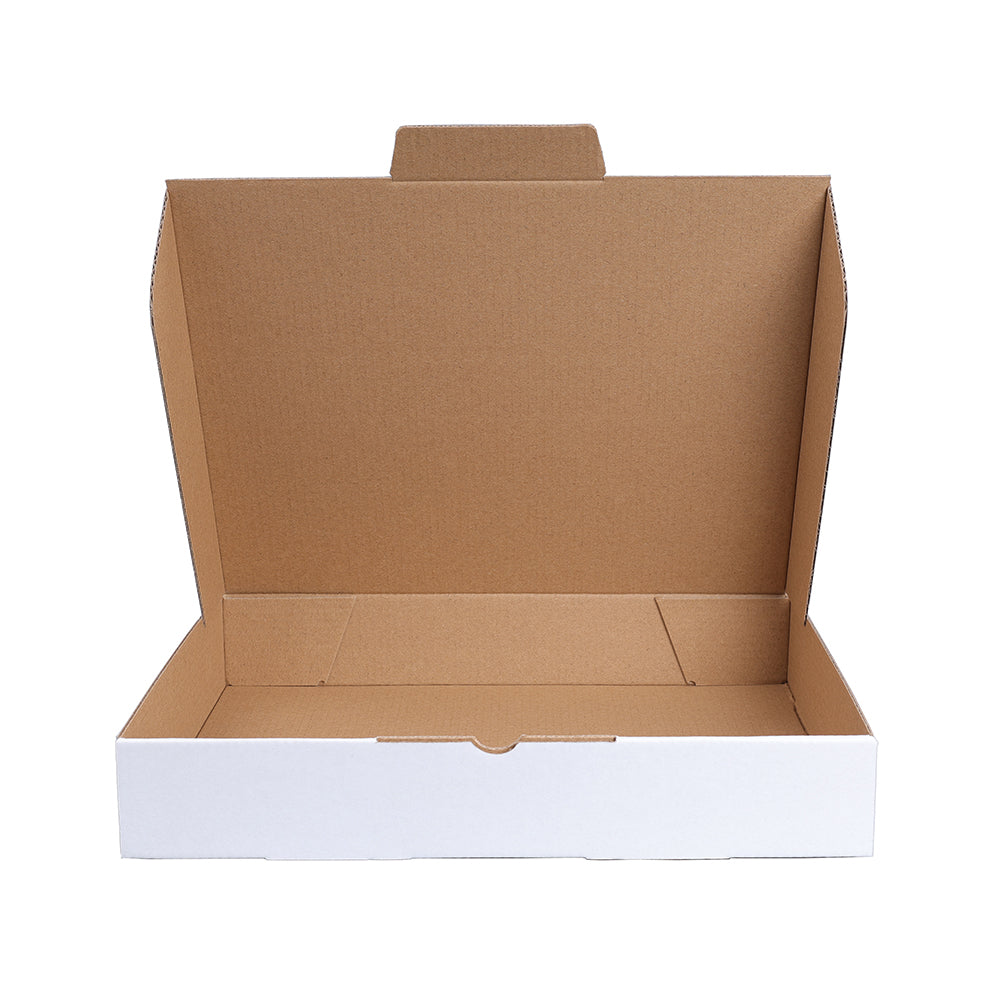 345 x 270 x 70mm Die-cut White Shipping Box B98