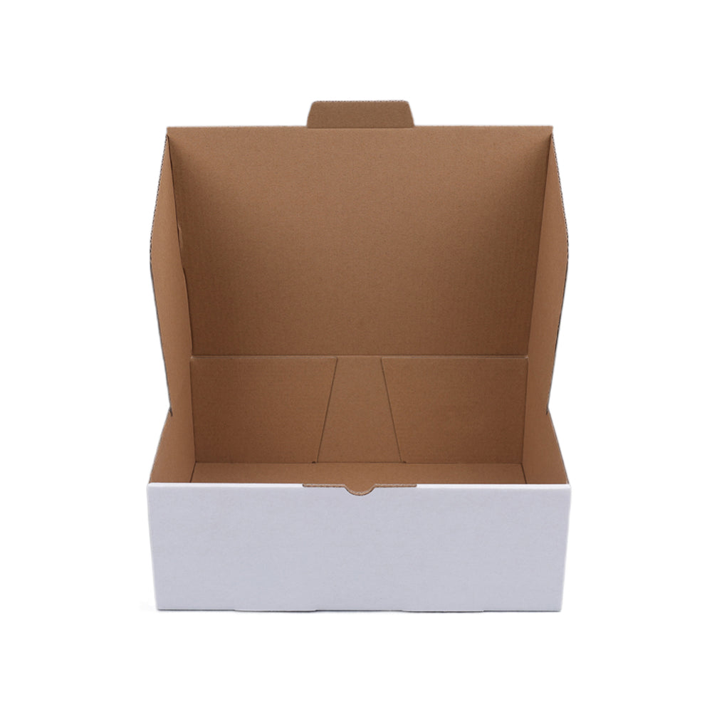 265 x 245 x 100mm Die cut White Mailing Box B99