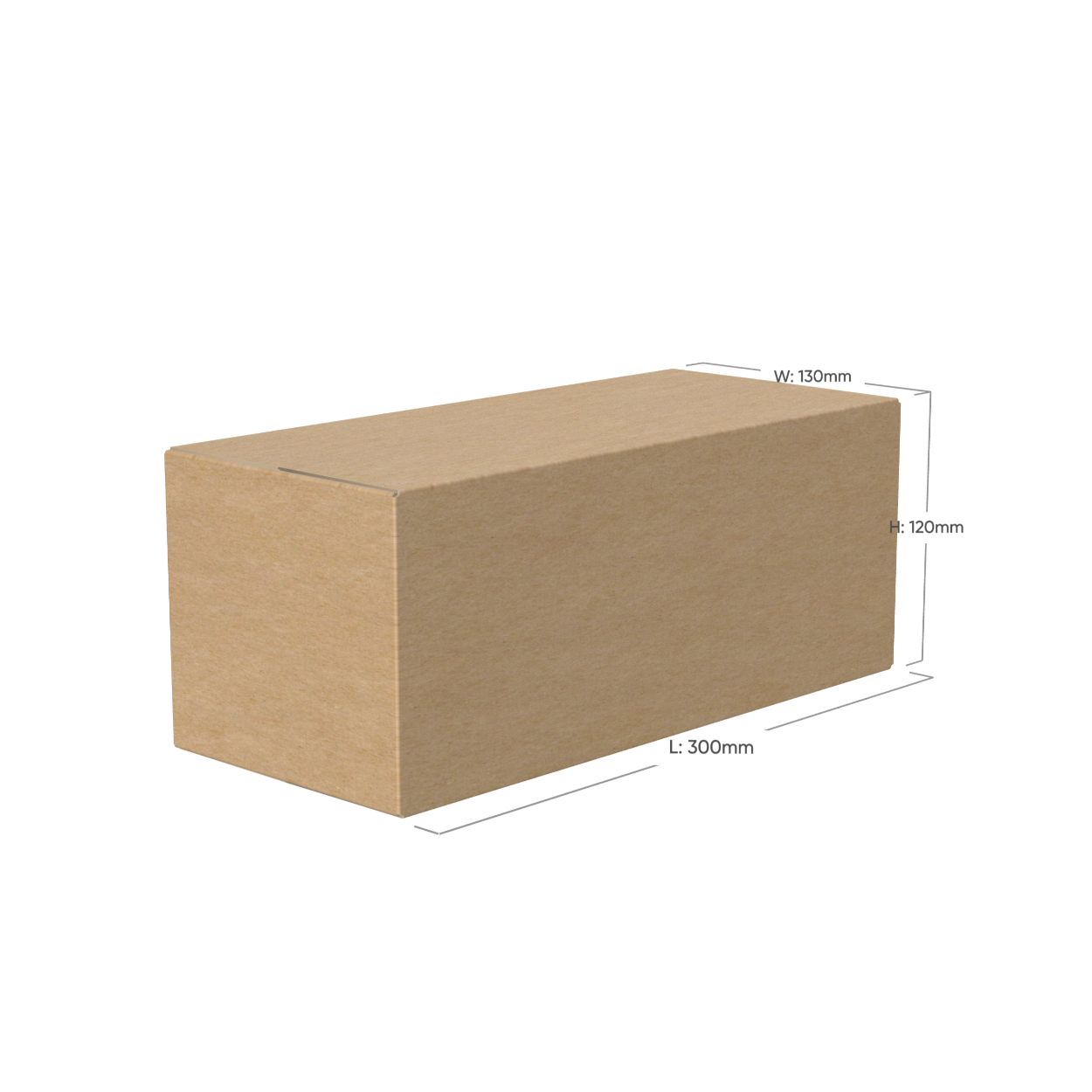 300 x 130 x 120mm Regular Brown Mailing Box 