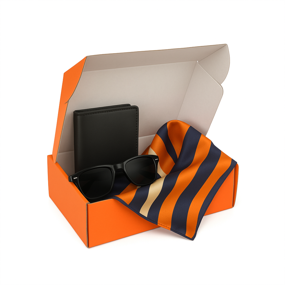 310 x 230 x 105mm A4 Premium Tuck Orange Mailing Boxes B370