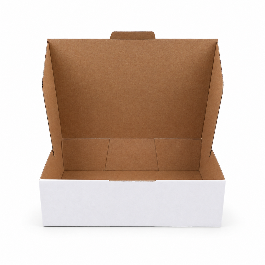 315 x 225 x 95mm A4 Die cut White Mailing Box B545