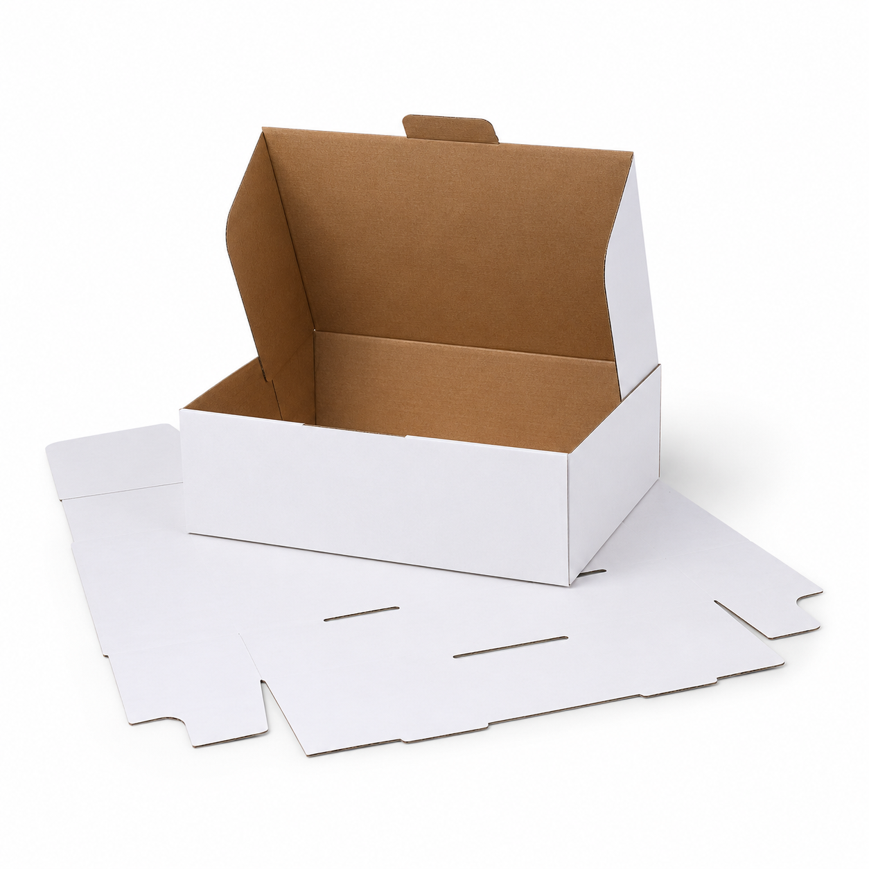 315 x 225 x 95mm A4 Die cut White Mailing Box B545