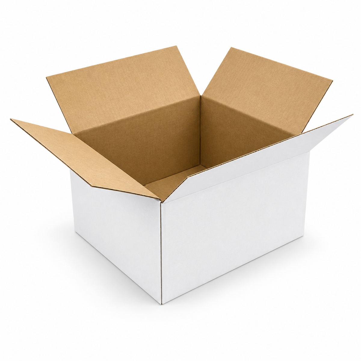 100pcs 320 x 240 x 160mm Regular White Shipping Carton B20