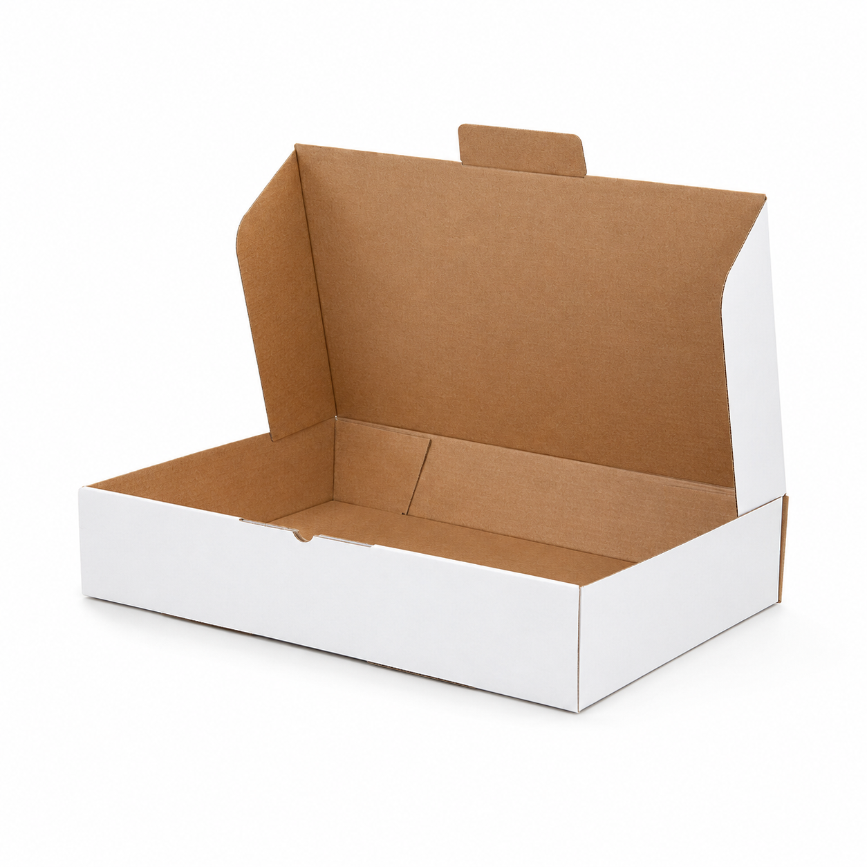 365 x 240 x 80mm A4 Die cut White Mailing Box B546