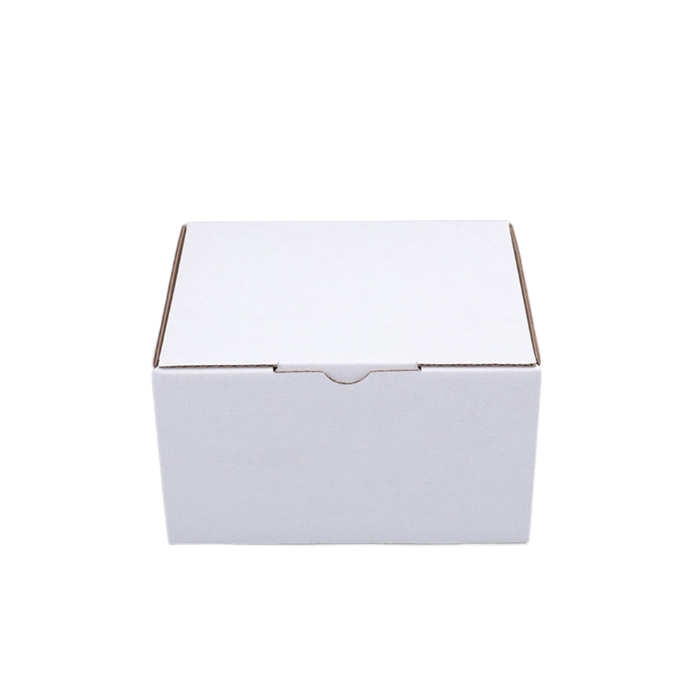 Mailing Box 125 x 100 x 75mm Die cut White B44