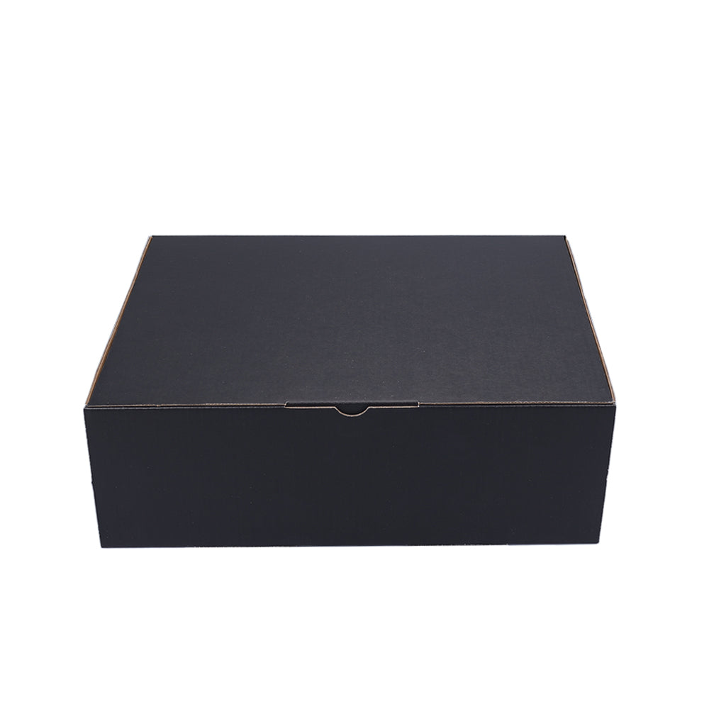 310 x 230 x 105mm A4 Die cut Black Mailing Box B59