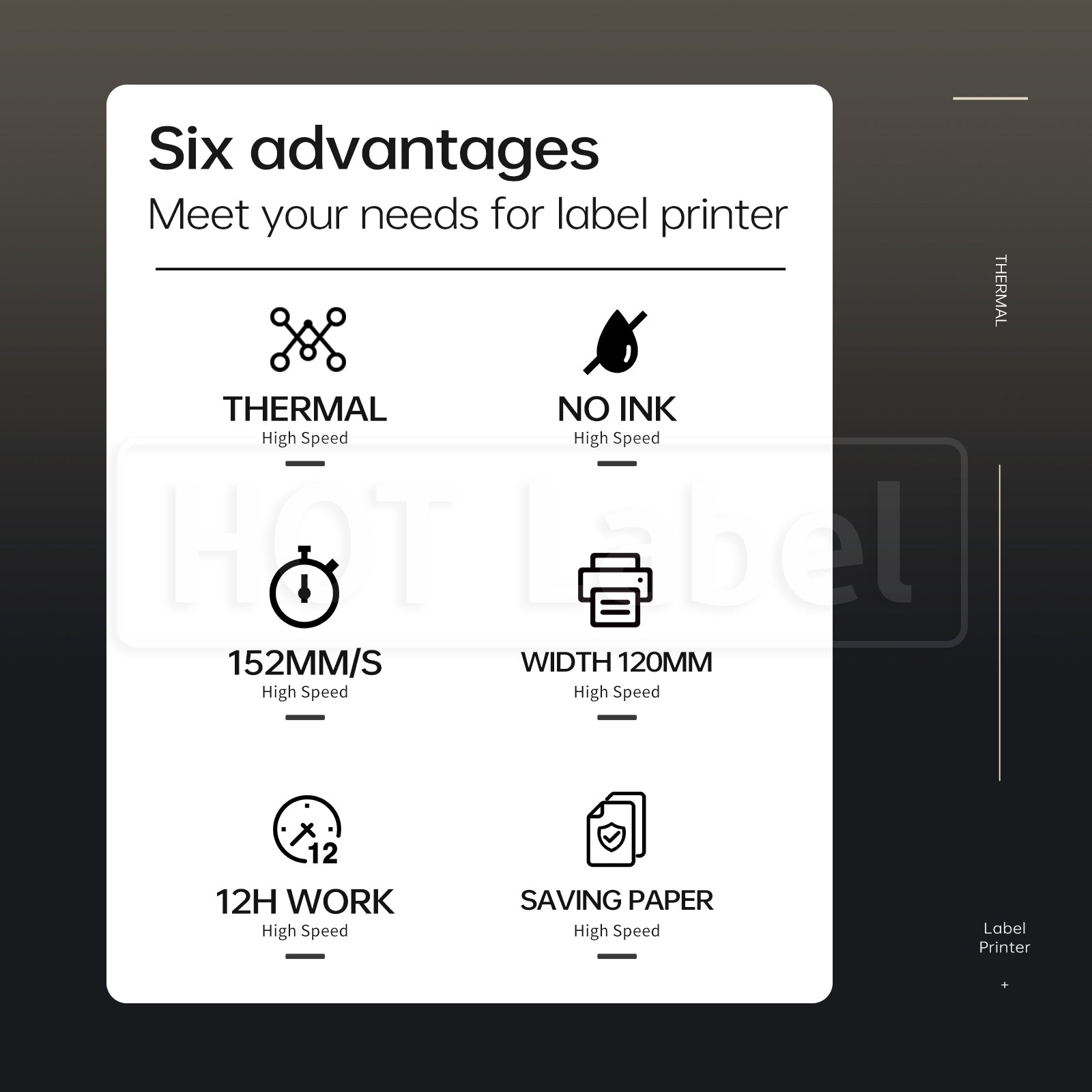 300 DPI Direct Thermal Label Printer A300
