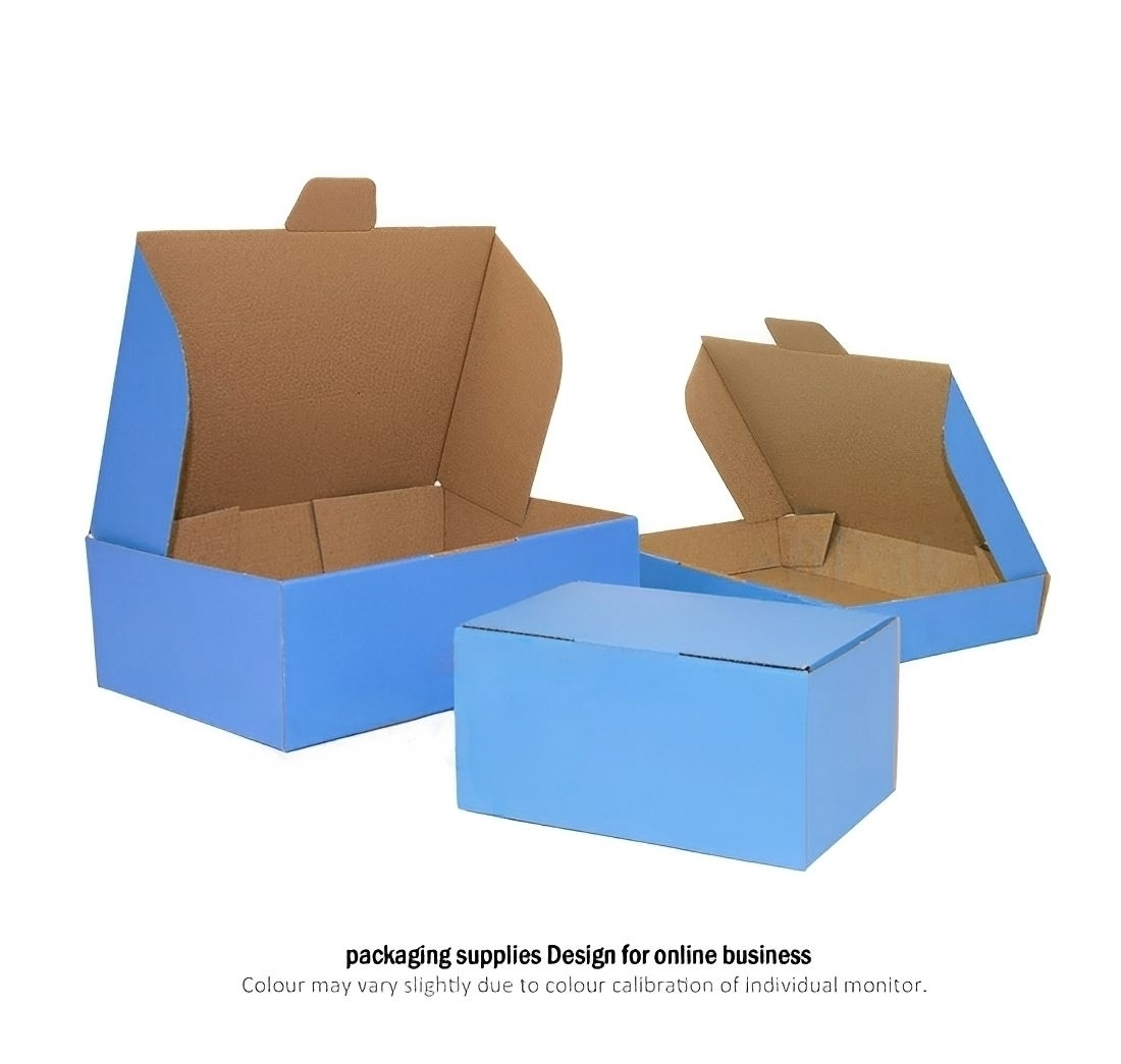 310 x 230 x 105mm A4 Die cut Blue Mailing Box B62