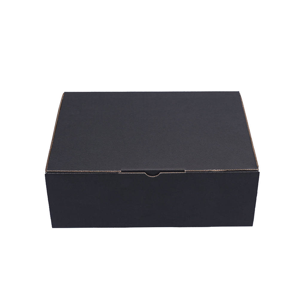 220 x 160 x 77mm A5 Die Cut Black Mailing Box B55