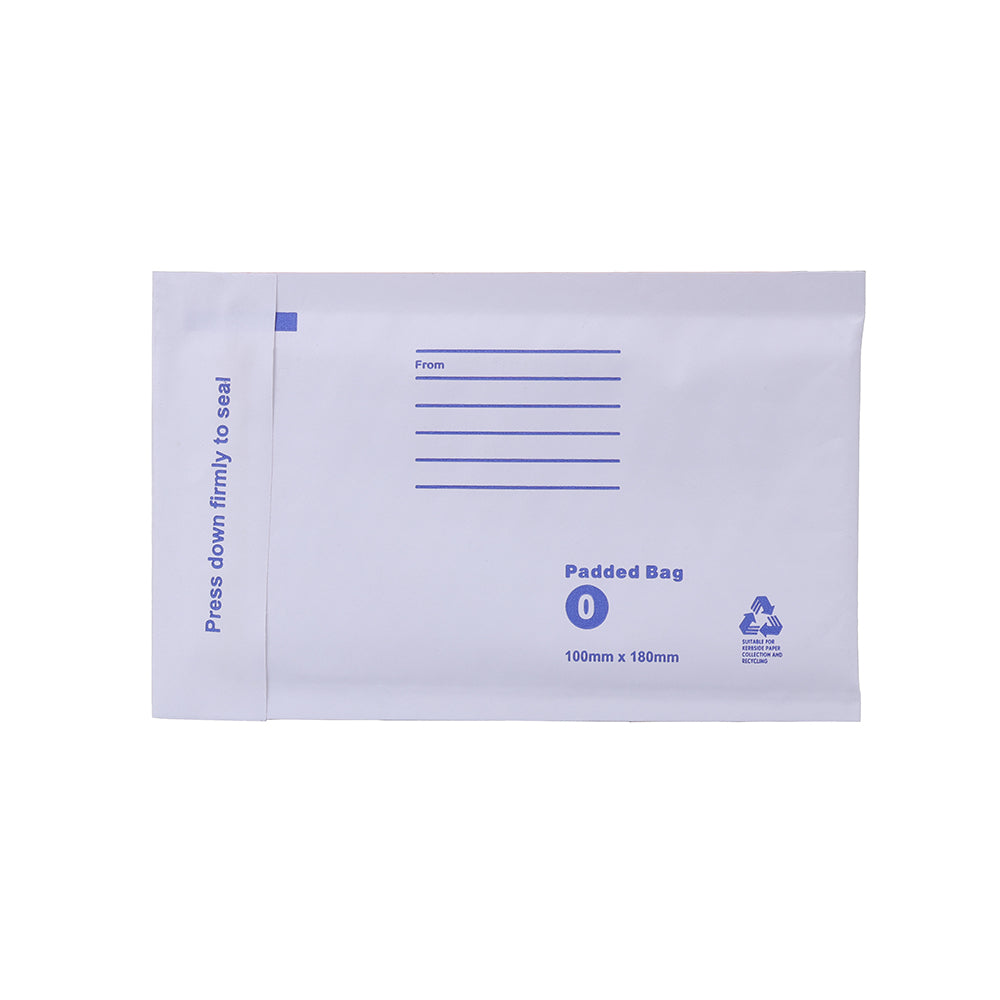 BubblePRO Bubble Mailer 00 100mm x 180mm White