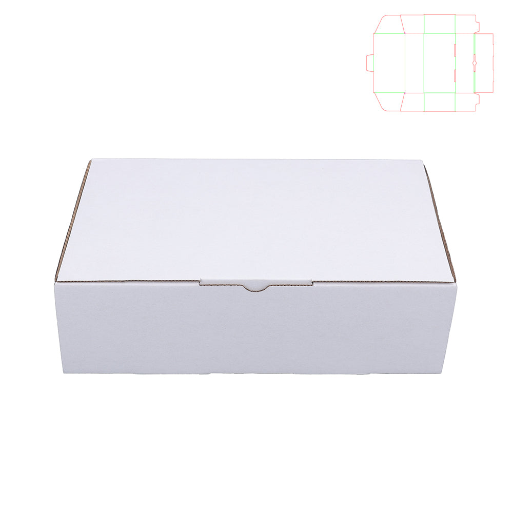 240 x 125 x 75mm White Mailing Box #CS B4 x400