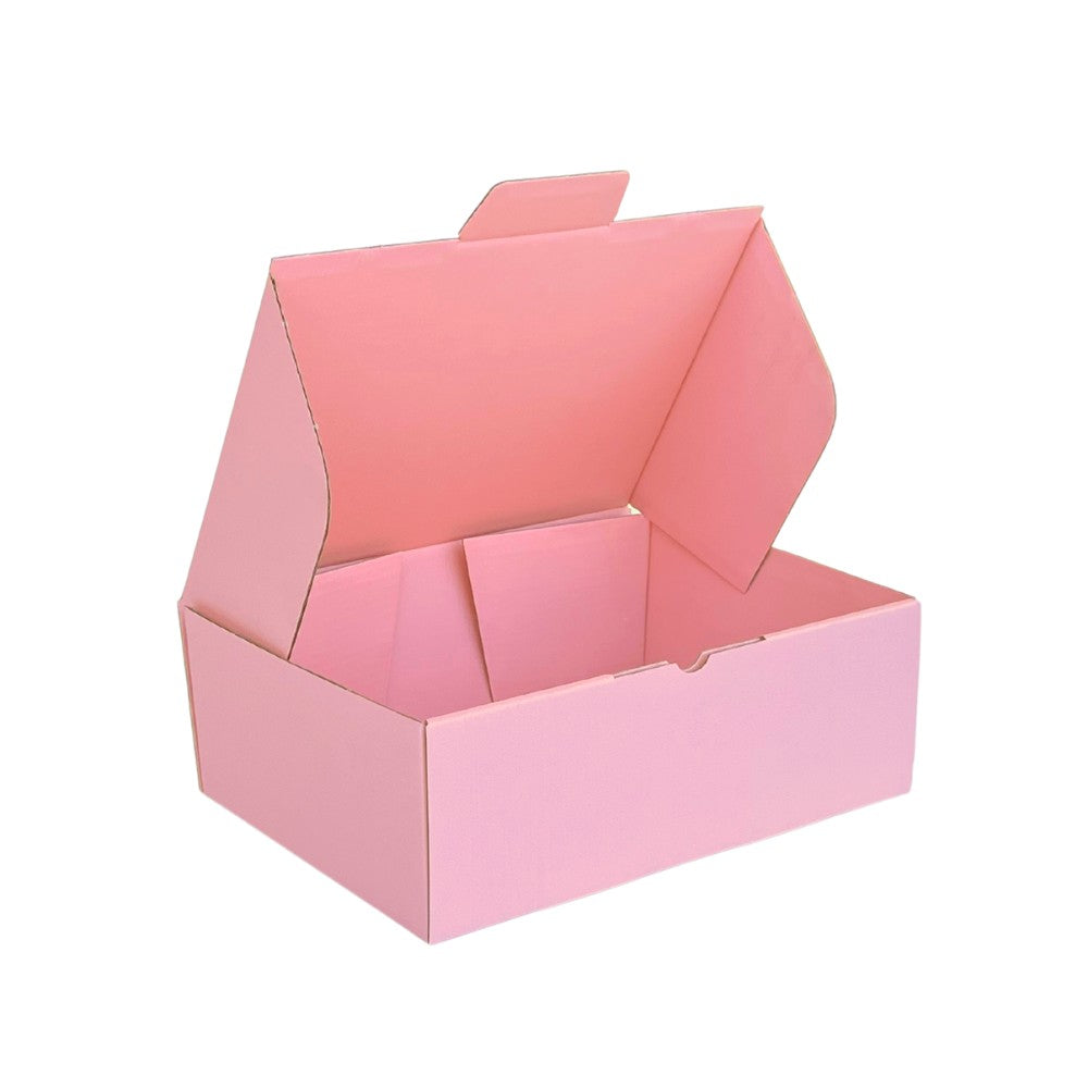 Stylish Rose Pink Diecut Mailing Box B25 | 270 x 200 x 95mm
