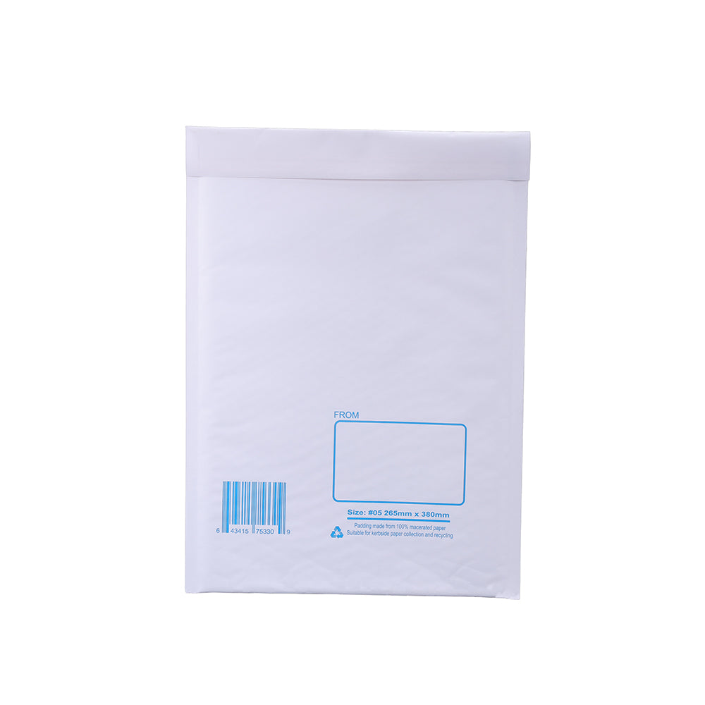 Wholesale Bubble Mailer 05 260 x 380mm White