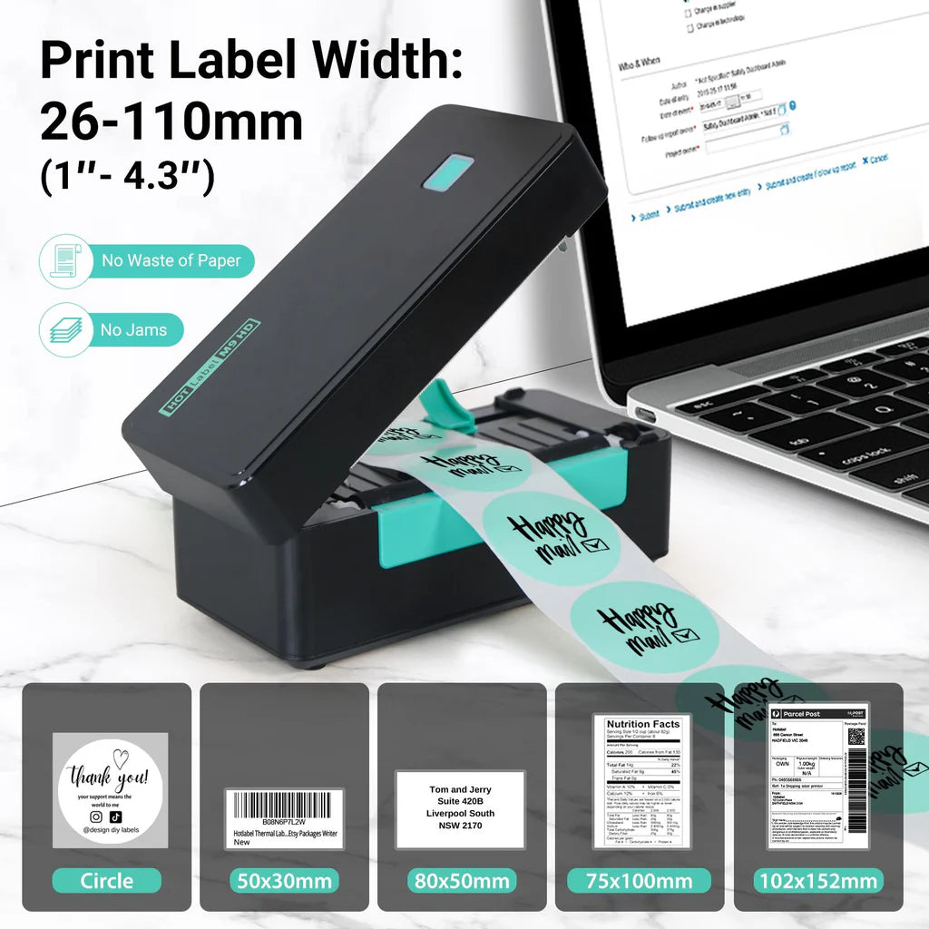 M9HD Mini Thermal Label Printer 300DPI
