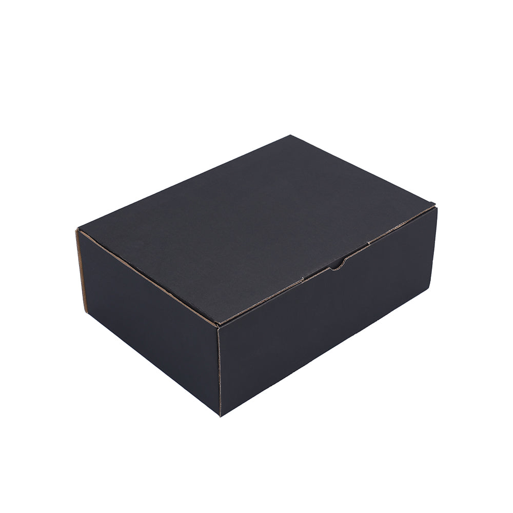 220 x 160 x 77mm A5 Die Cut Black Mailing Box B55