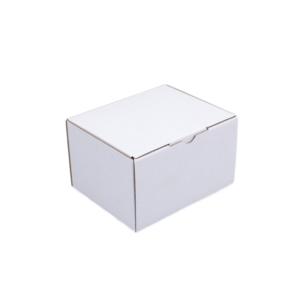 Mailing Box 125 x 100 x 75mm Die cut White B44