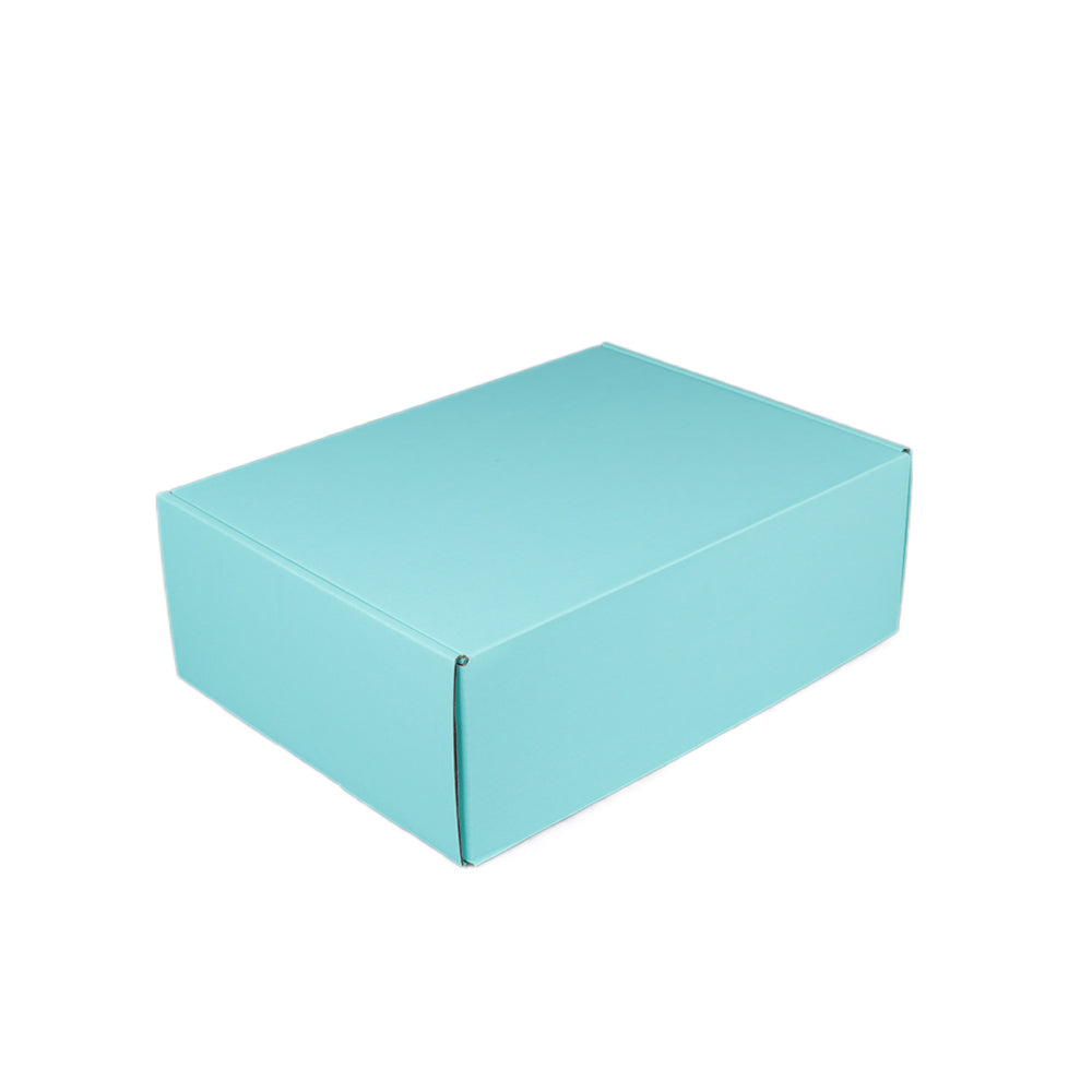 310 x 230 x 105mm A4 Premium Tuck Full Mint Blue Mailing Box B311
