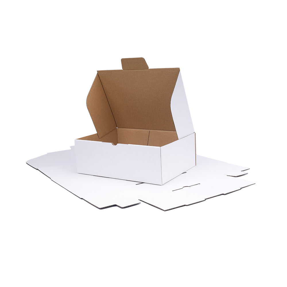 Wholesale 2000pcs 220 x 160 x 77mm Mailing Box Diecut White B38