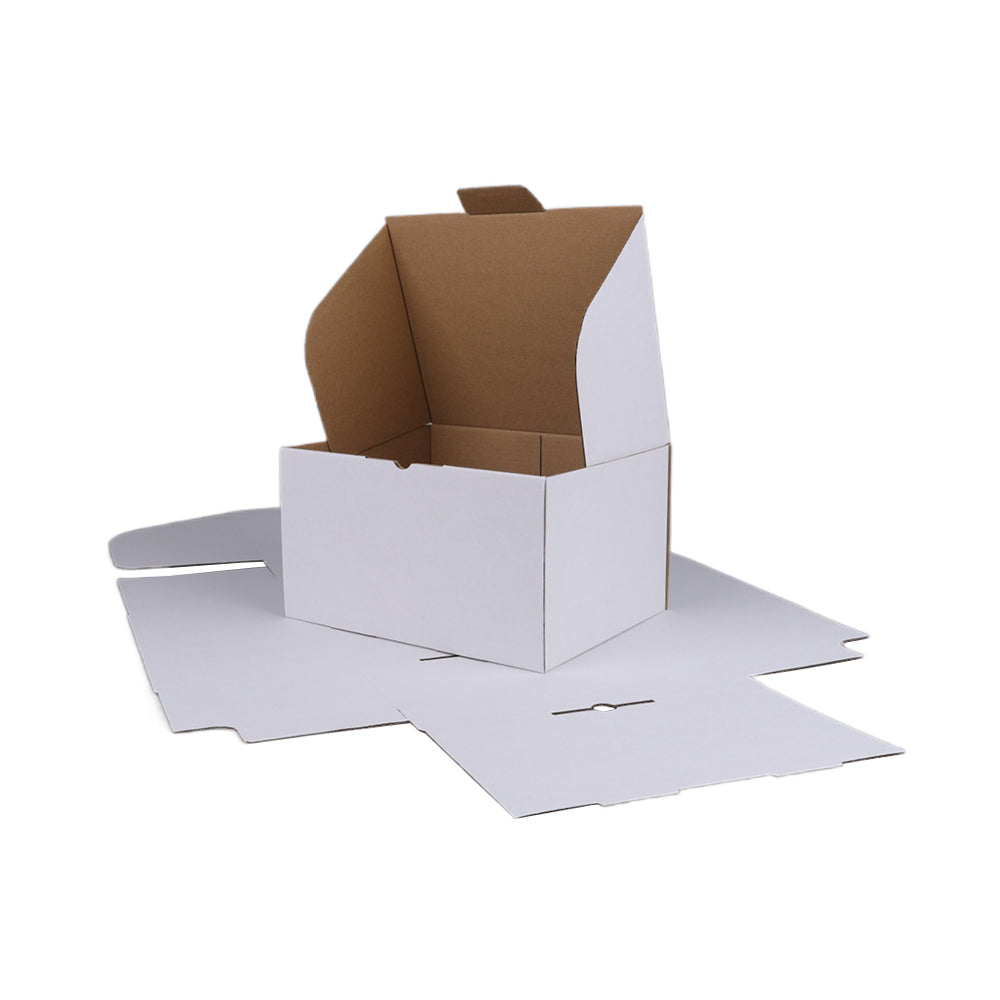 230 x 180 x 130mm White Diecut Mailing Box #CS B153 x200