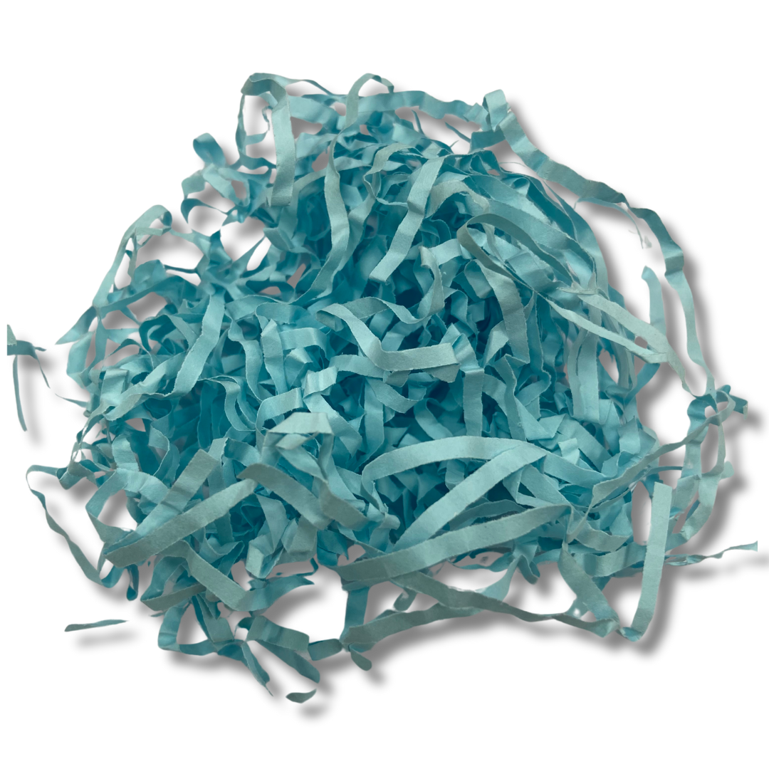 Mint Blue Shredded Paper Shreds Filler 1KG Pack