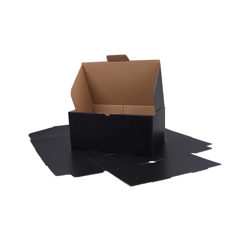 270 x 180 x 120mm Die cut Black Mailing Box B29