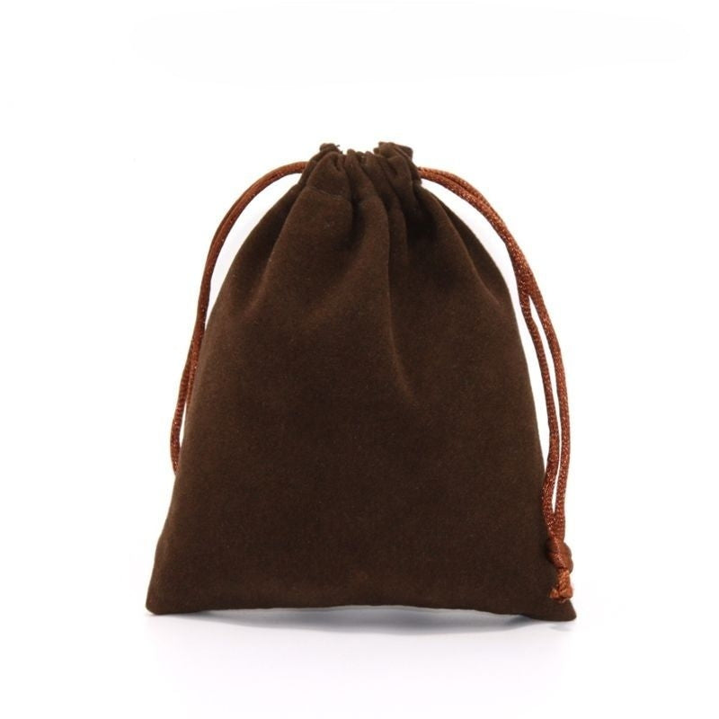 Velvet Bag 80 x 100mm Brown M297 x 200pcs