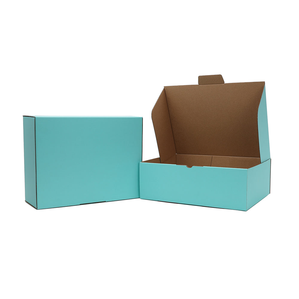 310 x 230 x 105mm A4 Die cut Mint Blue Mailing Box B325