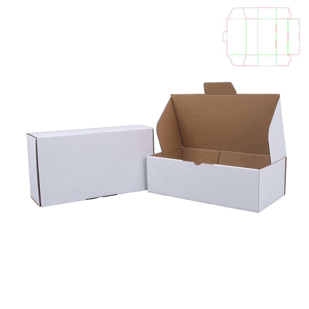 240 x 125 x 75mm White Mailing Box #CS B4 x400