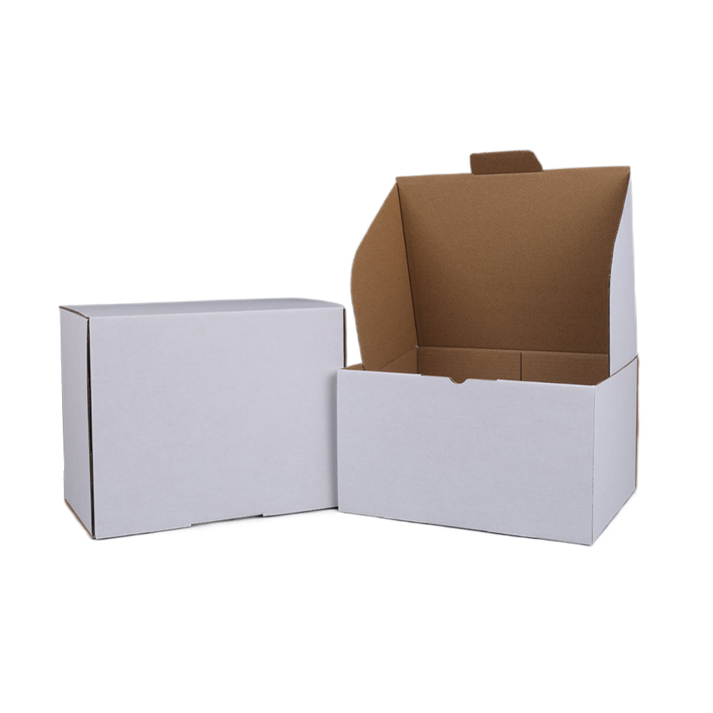 230 x 180 x 130mm White Diecut Mailing Box #CS B153 x200