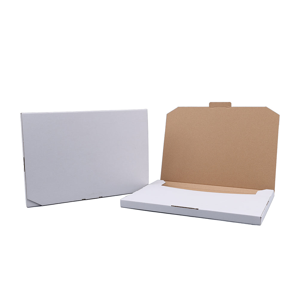 360 x 250 x 20mm B4 Superflat White Mailing Box B102