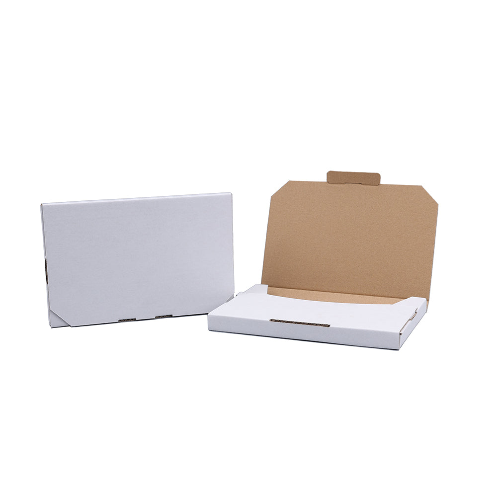 192 x 125 x 16mm White Superflat Large Letter Mailing Box B10