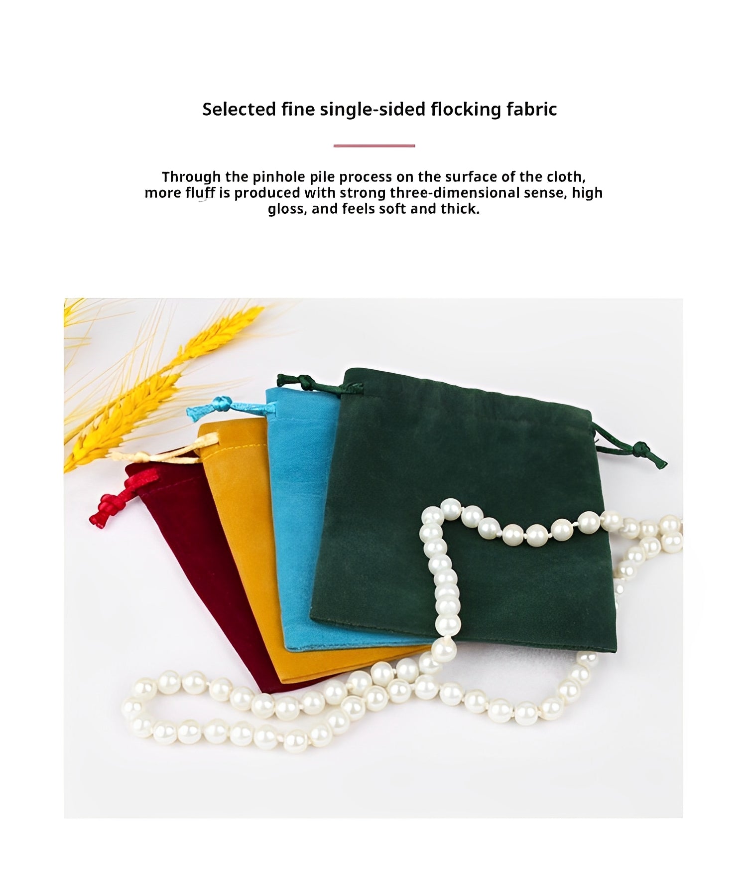 Velvet Bag 50 x 70mm Dark Green M286 x 200pcs